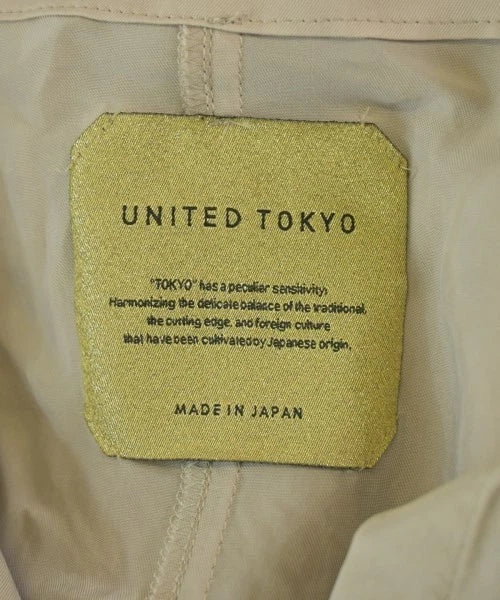 UNITED TOKYO JAPAN. BEIGE Curpo/acetate Bowtie Blouse