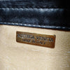 Bottega Veneta Italy. Vintage Knot Handles Black Leather Shoulder Bag