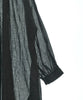 OMNES JAPAN. Black Cotton Semi Sheer Dress