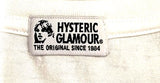 Hysteric Glamour Japan. White Pima Cotton Multi-Color Print Poster Tee Shirt