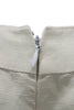 Andrew Gn Paris. SS2010 COLLECTION. Beige Floral Sleeveless Round Neck Linen Shift Dress