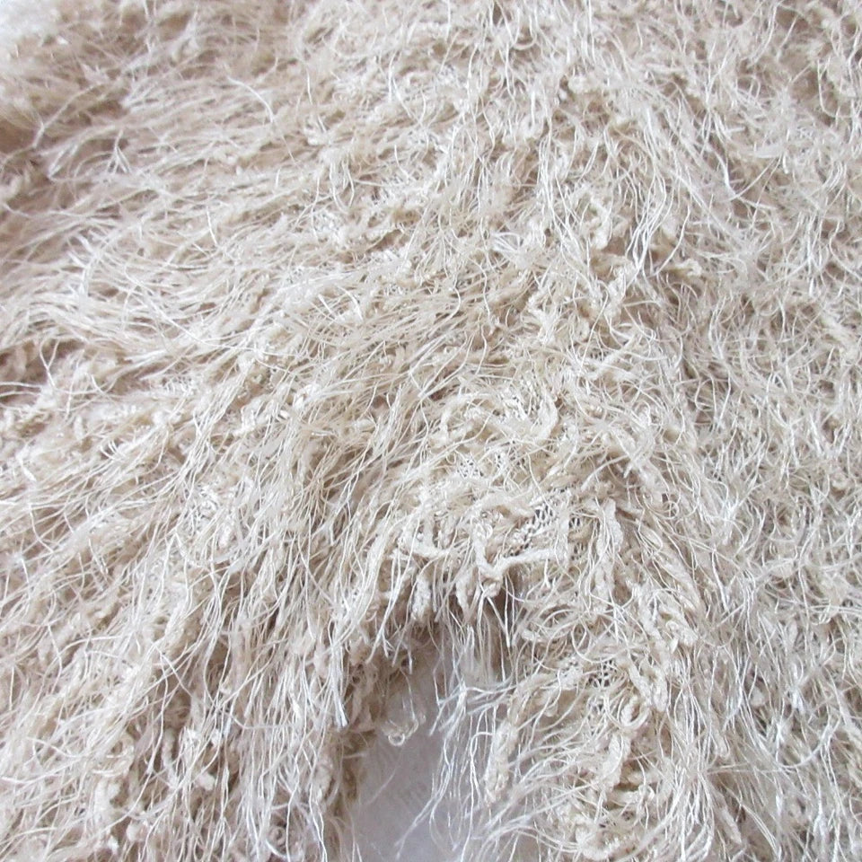DISCOAT JAPAN. 24SS Collection. Beige Shaggy Knit Sweater