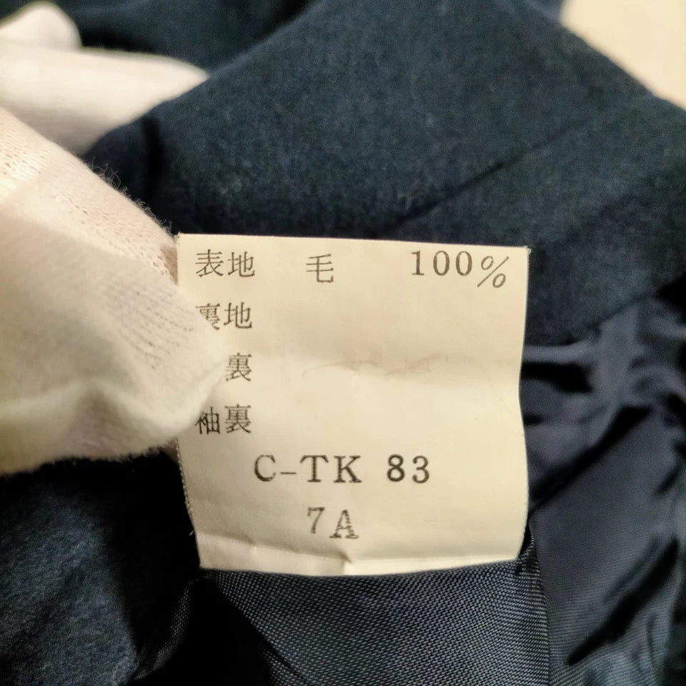 Burberrys UK. Vintage Black Wool Pleated Accent Skirt