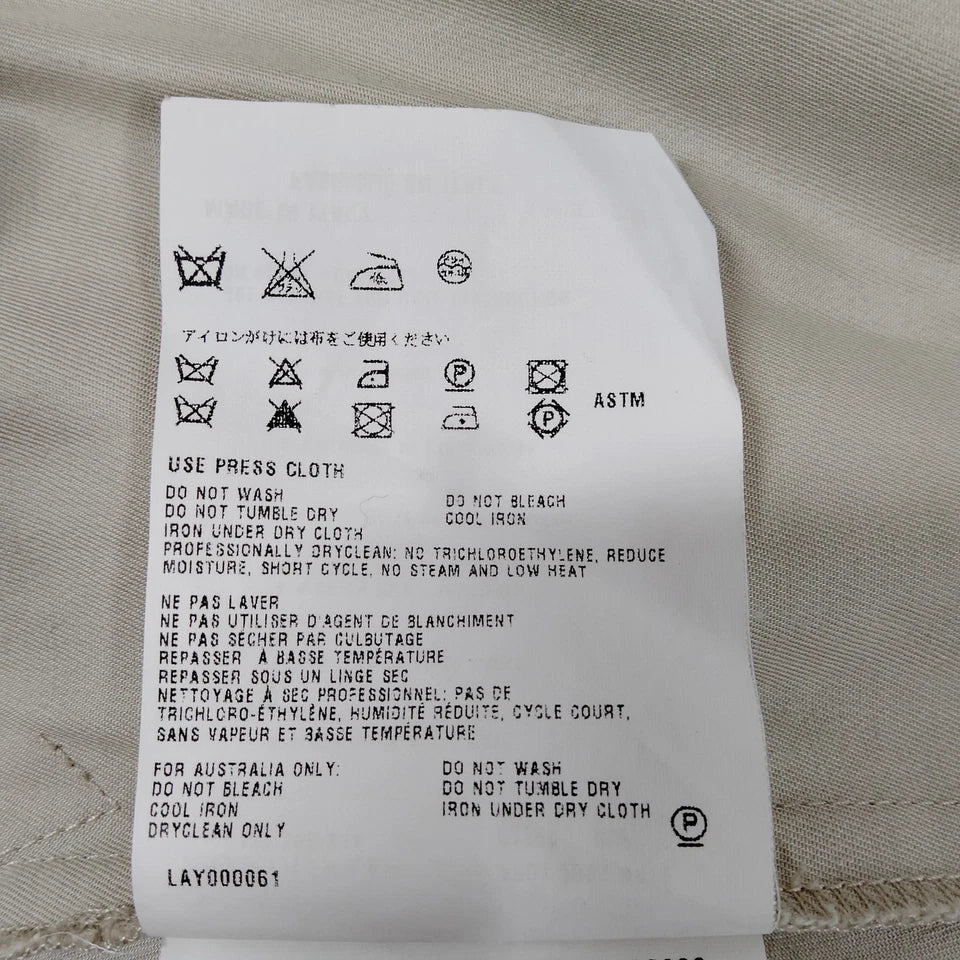 Prada Italy. Beige Cotton/Organic Fibers Blend Skirt