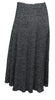 PROENZA SCHOULER NY. Black & Silver Lame Rib Knit A-Line Midi Skirt