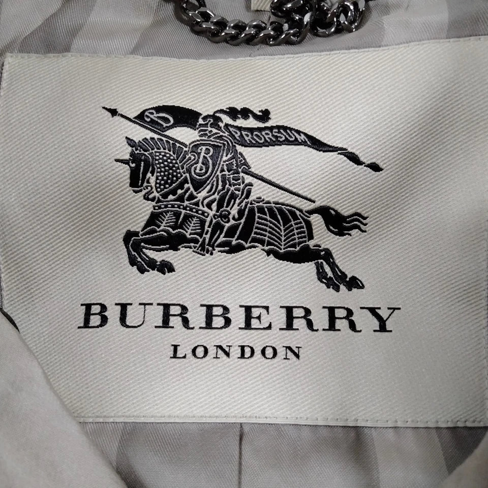 Burberry London. Light Brown Rayon Cotton Metallic fiber Coat