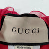 Gucci Italy. Red Silk Long Sleeve Dress