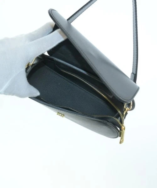 AULENTTI FLORENCE. Handmade Black Italian Leather Shoulderbag / Handbag