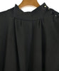 UNITED TOKYO JAPAN. Black Belted Polytech/Viscose Long Sleeve Dress