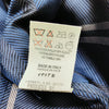 Gucci Italy. Navy Blue Acetate Silk Top