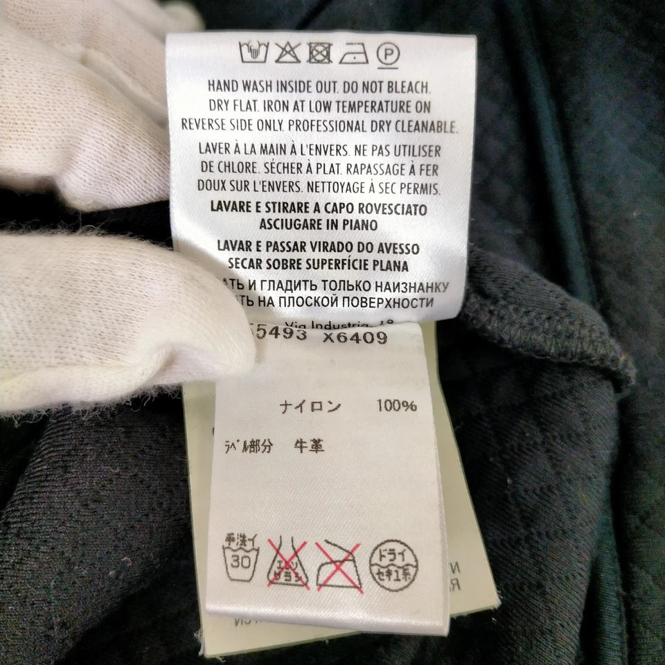 Gucci Italy Black Nylon Half Zip Dress