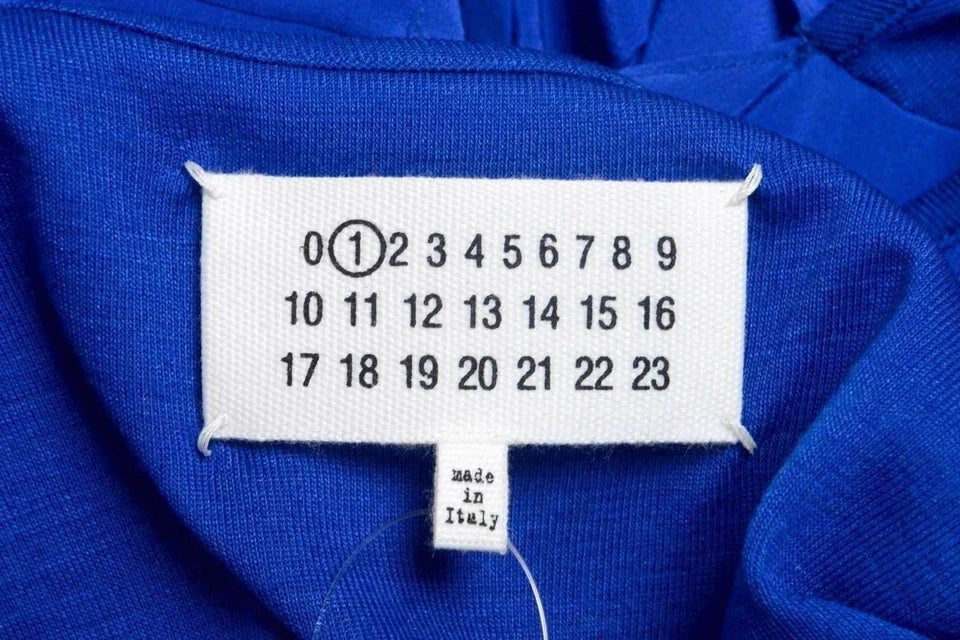 Maison Margiela  PARIS. NEW. NWOT. "1" Women's 100% Silk Blue Sleeveless Blouse Top