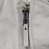BALENCIAGA PARIS. Off White/Cream Color Leather Moto Style Jacket