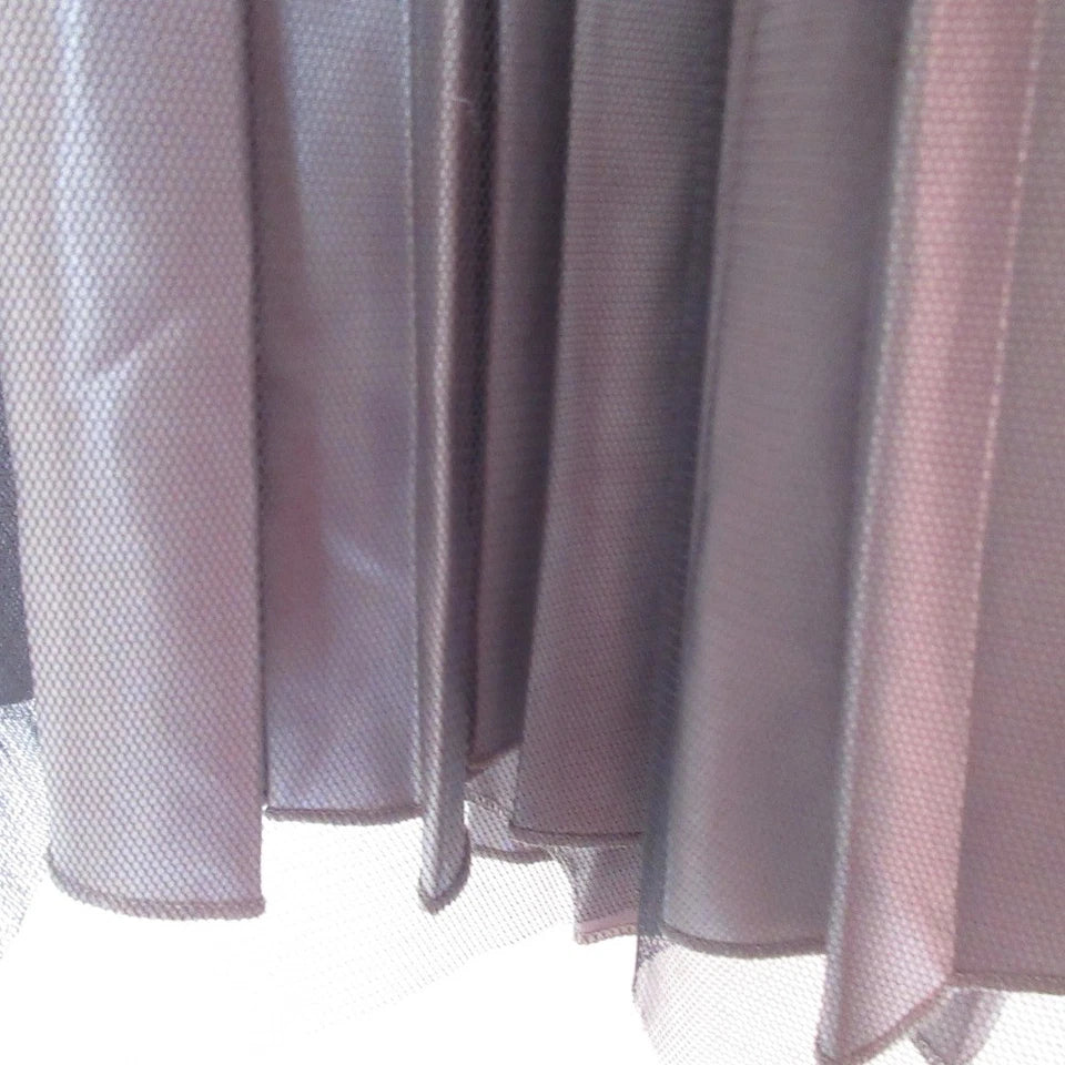 Spick & Span Japan. Black Tulle Pleats Skirt