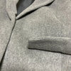 M-PREMIER JAPAN. GRAY WOOL LONG CHESTERFIELD COAT