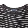 BURBERRY LONDON. Black/White Stripes Cotton Dress