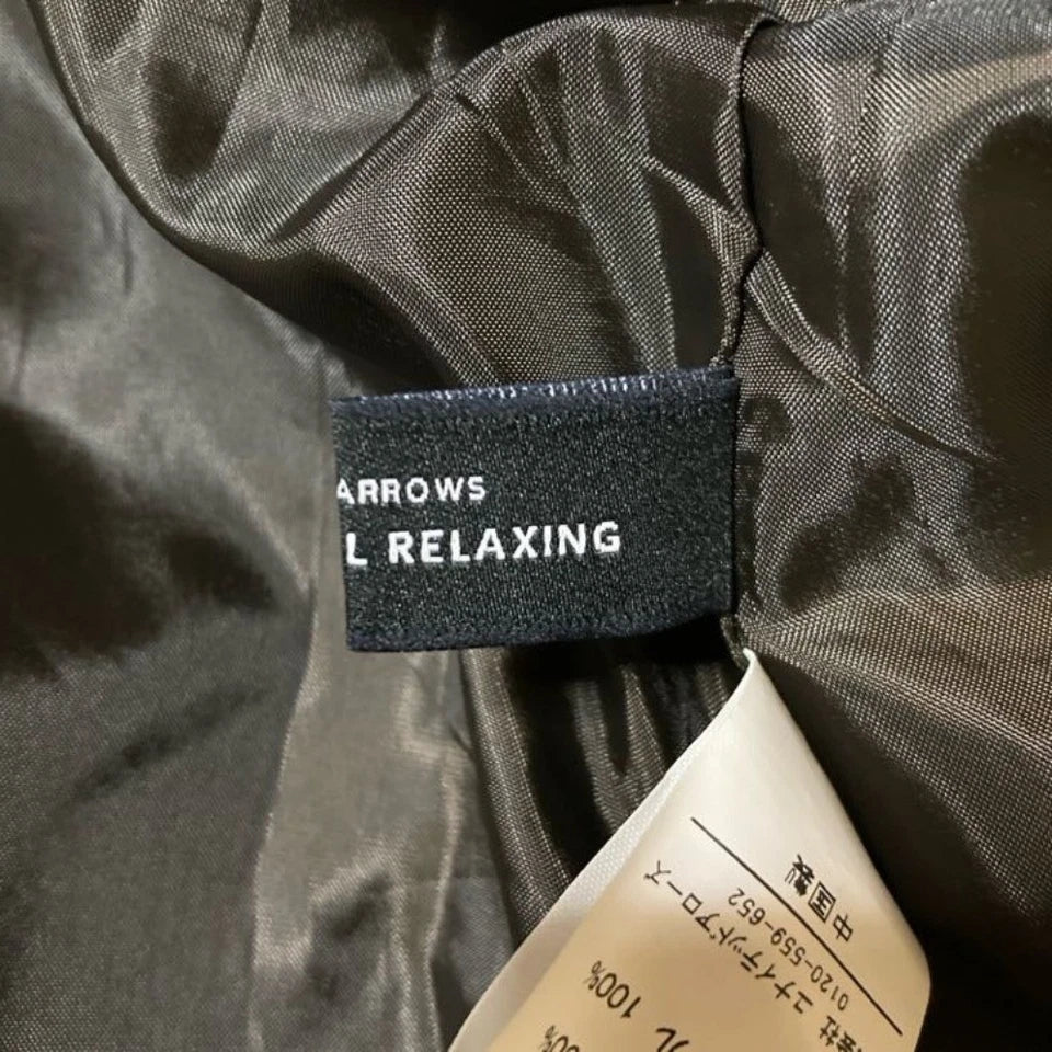 United Arrows Japan. green label relaxing Gray Check Easy Long Skirt