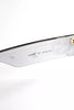 Gucci Italy. Gold Logo GG Gray Rectangular Frame Foldable Sunglasses