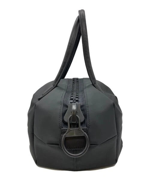 KAWA-KAWA JAPAN. Black Manju Shoulder Bag/Tote Bag, Oversize Zipper