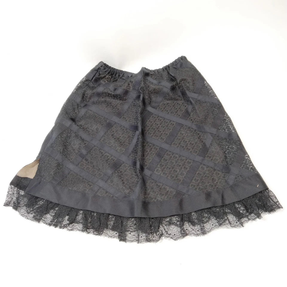 Chanel Paris. Vintage Classic Polyester Silk Skirt
