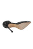 Manolo Blahnik Paris. BlackLeather Pointed Toe D'Orsay Pumps  Size 37.5 7.5