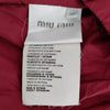 Miu Miu Italy. Pink Nylon 3/4 Sleeve Down Filled Quilted Jacket