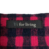 Ys for living Yohji Yamamoto JAPAN. Pink/Navy Color Check Sleeveless Long Dress
