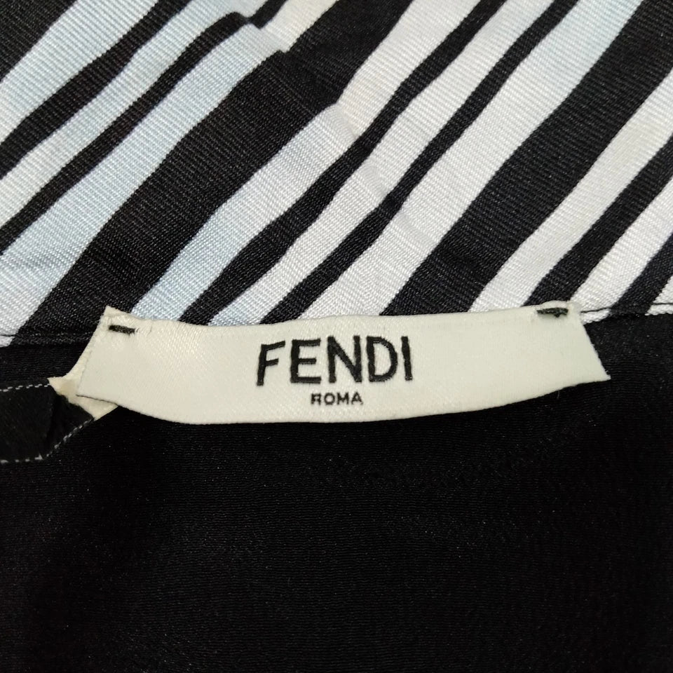 Fendi Italy. Light Blue Silk Dress