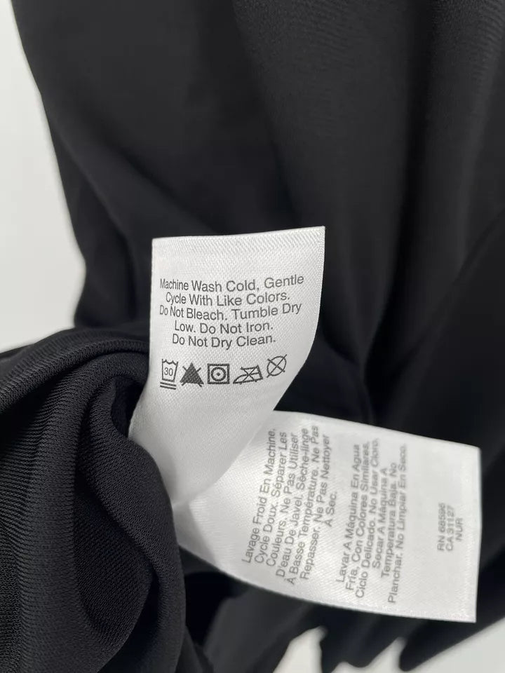 DKNY. NEW W/TAGS. Poly/Spandex Pullover Black Dress