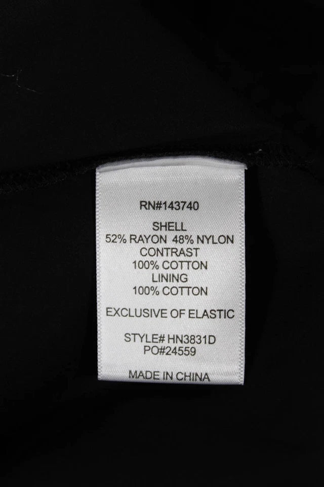 Hyacinth House Black Rayon Blend V-Neck Sleeveless Knee Length Slip Dress