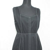 Ray BEAMS JAPAN. From 2023 Collection Black Color-Scheme Stitched Overall Dress