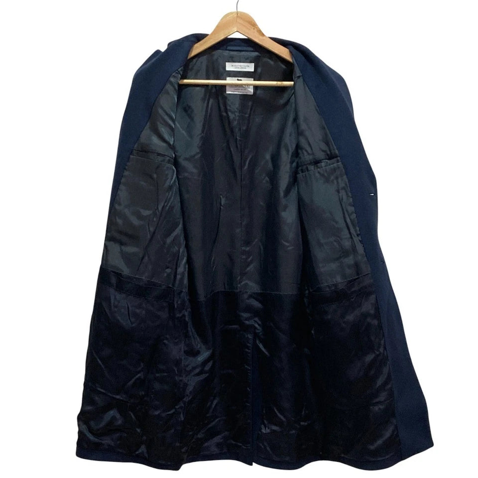 BEAUTY&YOUTH GARDENA Japan. Navy Italian Melton Chesterfield Coat