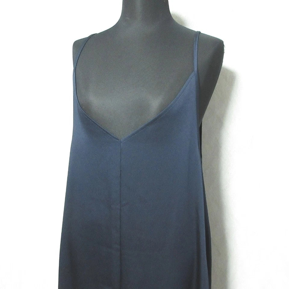 ANAYI JAPAN. Navy Camisole Slip Dress Long Dress
