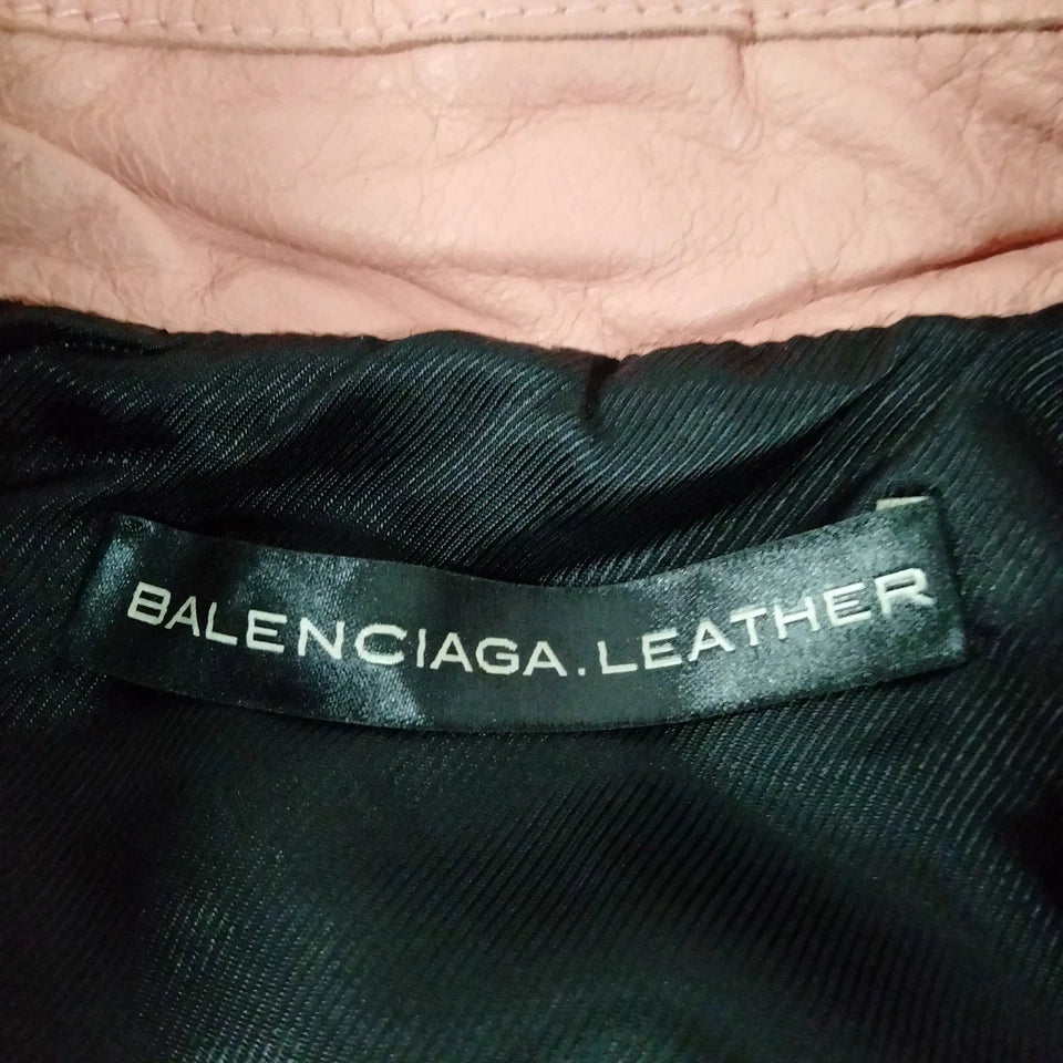 Balenciaga Paris. Vintage Leather Moto-Style Jacket