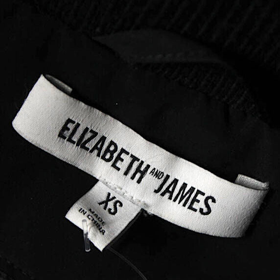 Elizabeth & James NY. (the Row) Black Raccoon Fur Trim Hood Collar Coat