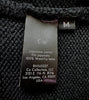 Co Japan. Japanese Yarn Black Wool Sweater with Flare Cuffs