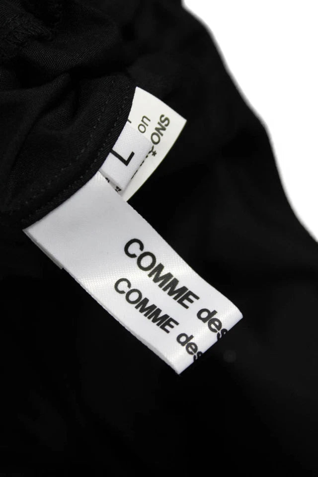 Comme Des Garcons Japan.  Black Buttonup Long Sleeve Tunic