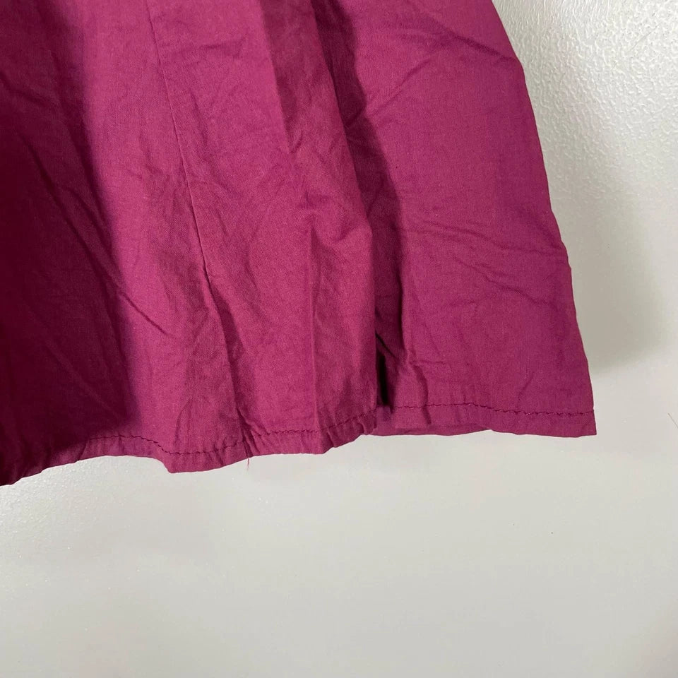 FITH JAPAN. Dark Burgundy Cotton Long/Maxi Skirt