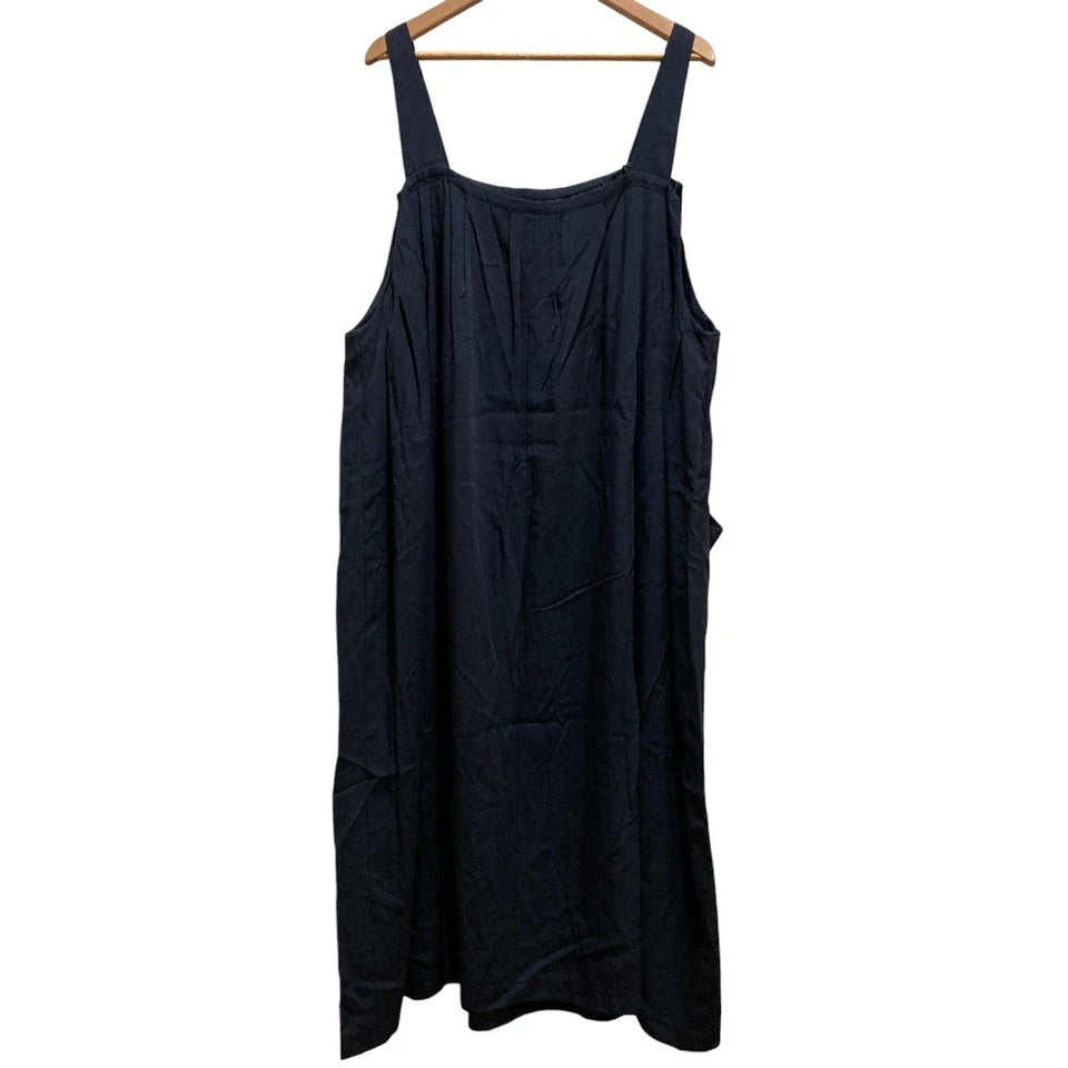 Yohji Yamamoto Japan. Y's for living  Navy Rayon Sleeveless Long Dress