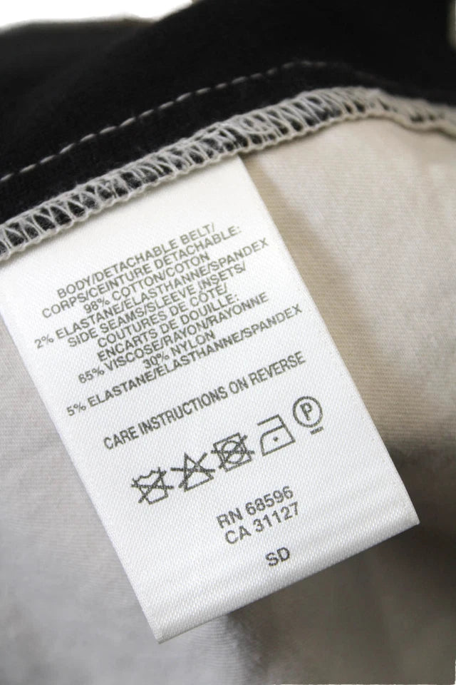 DONNA KARAN DKNY Beige Cotton Collared Belted Zip Up Mid-Length Jacket