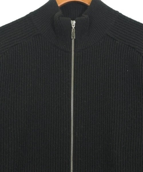 UNITED TOKYO JAPAN. Black Full Zip Ribbed Knit Cardigan