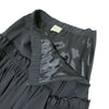 UNITED ARROWS JAPAN. Black Long Flared Asymmetric Frill Skirt