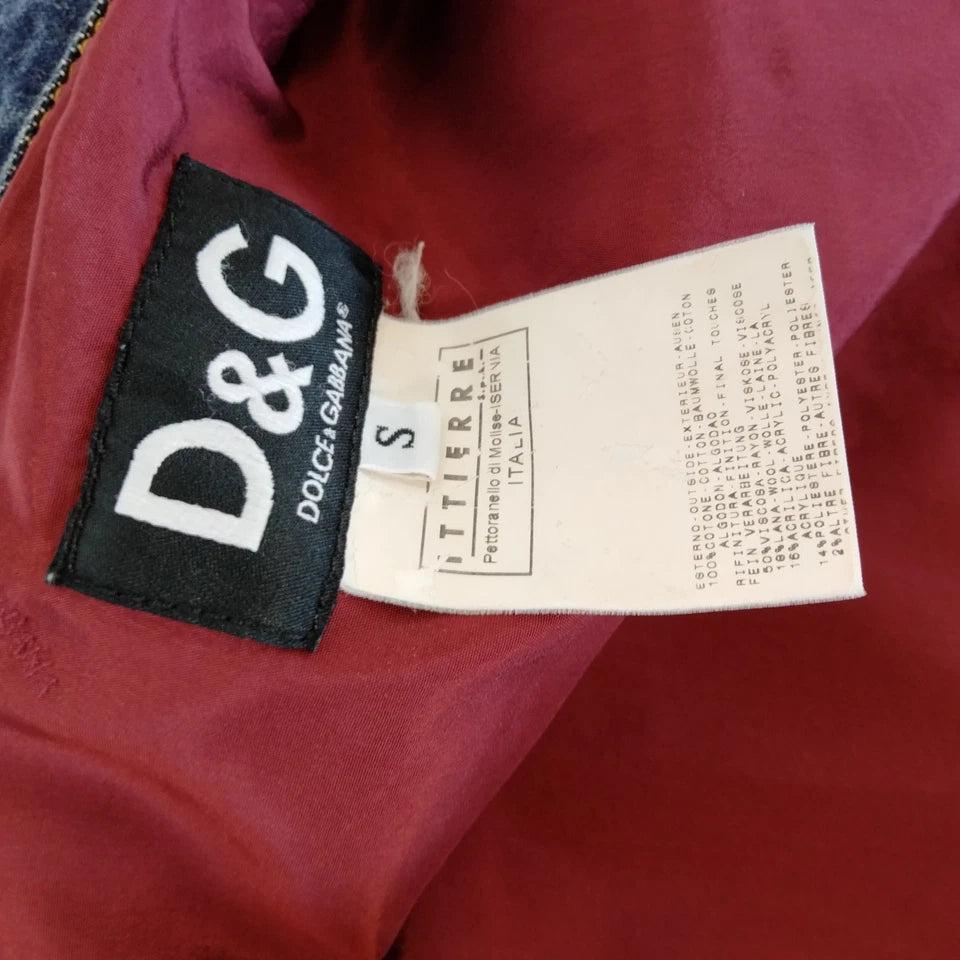 DOLCE&GABBANA ITALY. D&G. Vintage Rayon/Denim Jacket