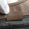 Gucci Italy. Brown Stripe Canvas Jackie Shoulder Bag