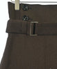UNITED TOKYO JAPAN.  Brown Herringbone High Waisted Belted Pants