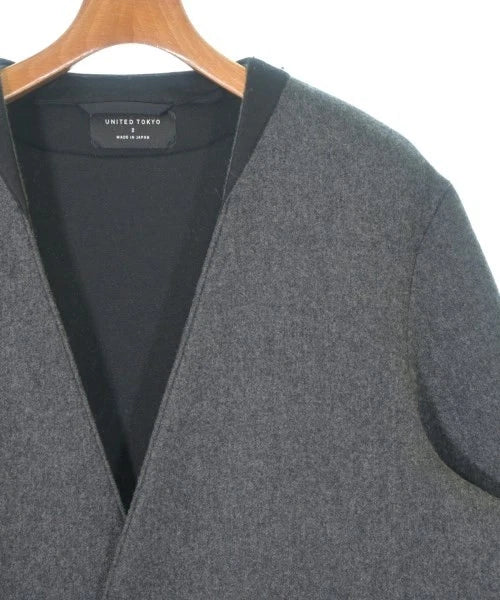 UNITED TOKYO JAPAN. Gray Wool Blend Day or Evening Over Coat