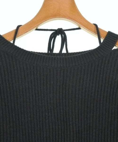 UNITED TOKYO JAPAN Black Wool Blend Cropped Sweater
