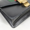 Gucci Italy. Vintage 2016 Collection Gold Chain Strap Black Leather Mini Shoulder Bag
