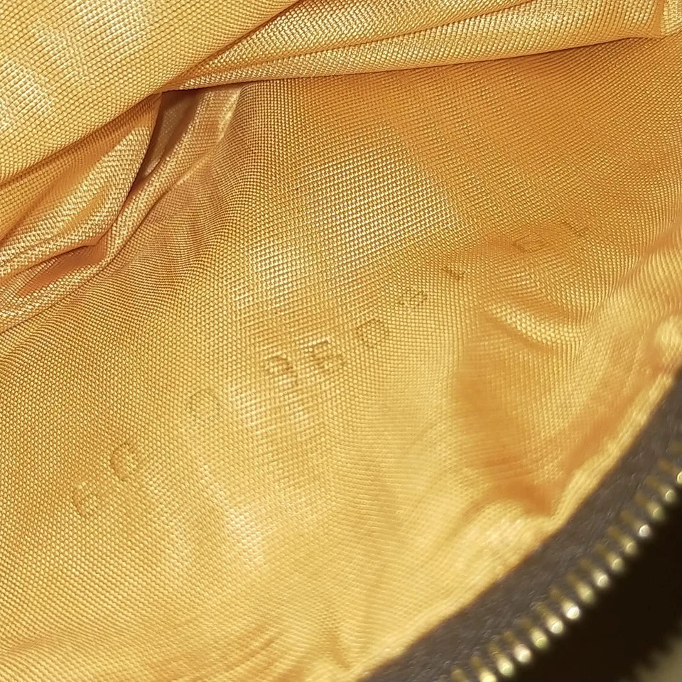 Fendi Italy. Brown Leather Shoulder Bag / Hand Bag