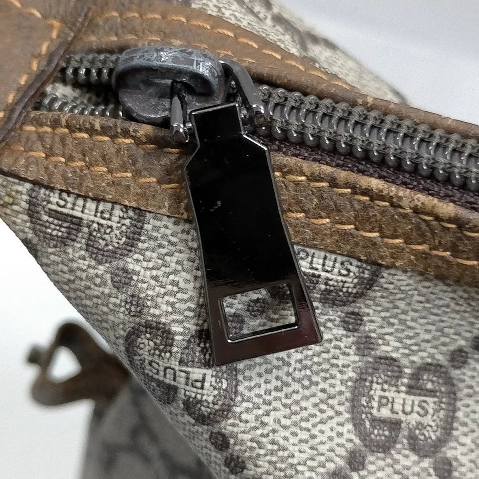GUCCI italy. PLUS JUMBO XXL Brown Boston Bag Sherry Line Travel Shoulder Bag